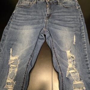 Resfeber Los Angeles Collection Distressed Skinny Boyfriend Jeans Denim Size 14
